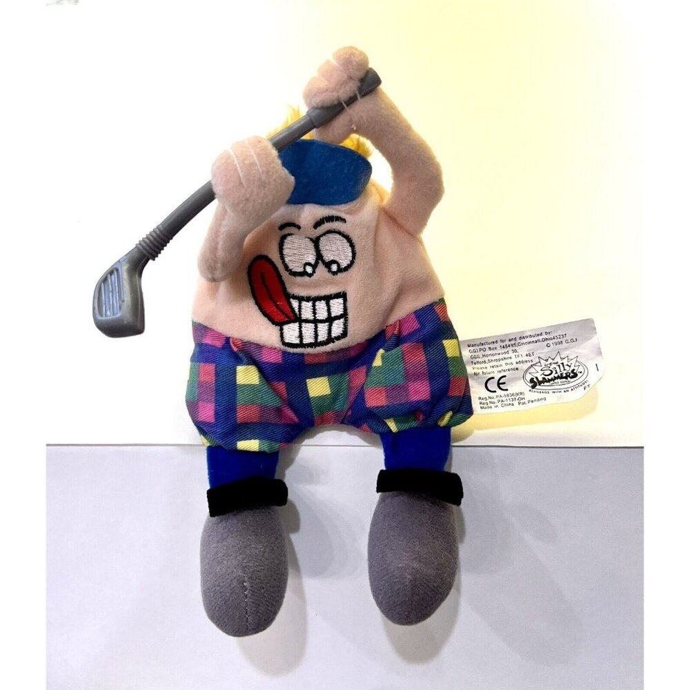 Vintage  Silly Slammers Sports Golf Talking Plush McDivot Beanie #34 Works!